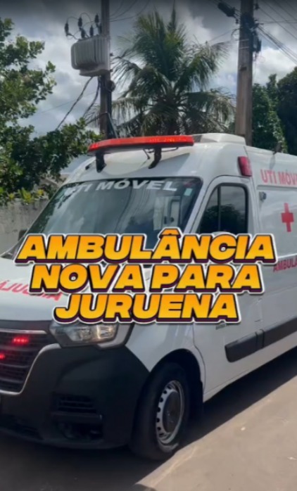 Mais saúde para Juruena 🚑, Atendendo ao pedido da secretária municipal de Saúde, Vânia Gomes, destinamos R$ 350 mil para a aquisição de uma ambulância Semi UTI, reforçando a estrutura de atendimento à população.